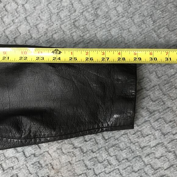 Winlit Genuine Leather Duster Coat Womens Medium Black Western Suede Yoke - Picture 9 of 16